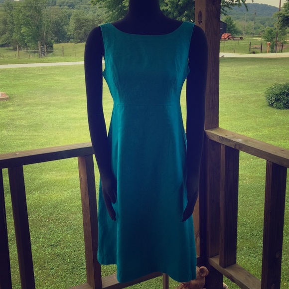Talbots Dresses & Skirts - Talbots Irish Linen Dress 4 Sleeveless Blue
